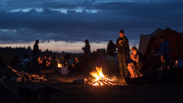 Hygge ved bålet